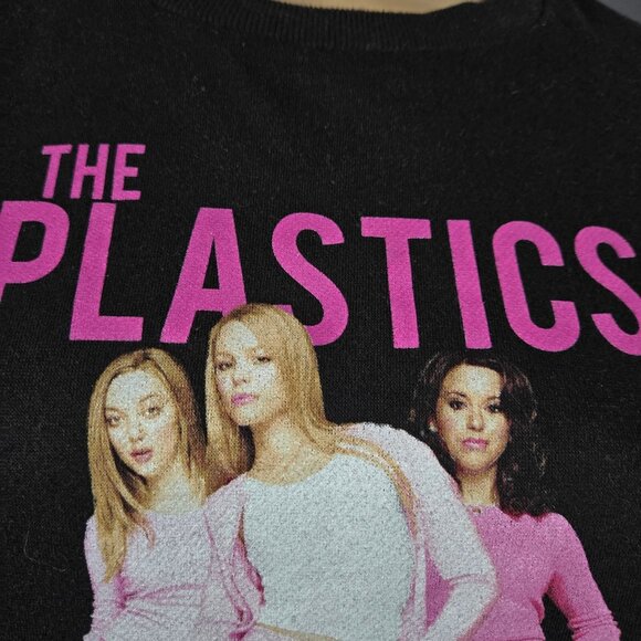 Mean Girls The Plastics 2010 Sweatshirt Womens Size L Black Pullover long Sleeve - Picture 2 of 6
